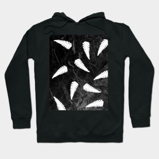 Ferns On Black Hoodie